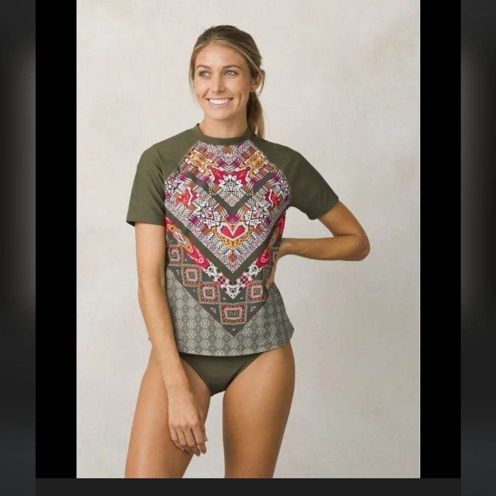 Prana Janae Sun Swim Shirt Sz Sm